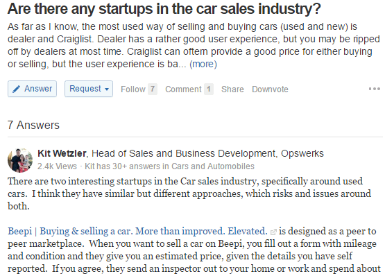 use quora to generate leads